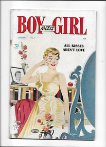 BOY MEETS GIRL #7 [1951 VG+] "ALL KISSES AREN'T LOVE" - Picture 1 of 2