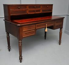 19th Century French Rosewood Leather Top Desk