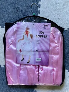50s Bopper Grease/Pink Ladies Fancy Dress Top/Skirt/Scarf. New. Size M - Picture 1 of 6