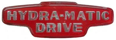 1947 1948 1949 1950 Oldsmobile Hydra-Matic transmisión maletero cola emblema inserto Foto 1 de 2