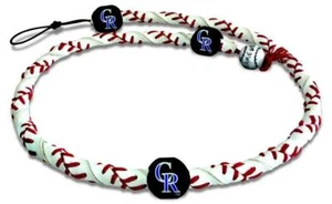 Colorado Rockies Classic Frozen Rope Baseball Necklace [NEW] Jewelry Leather - Picture 1 of 1