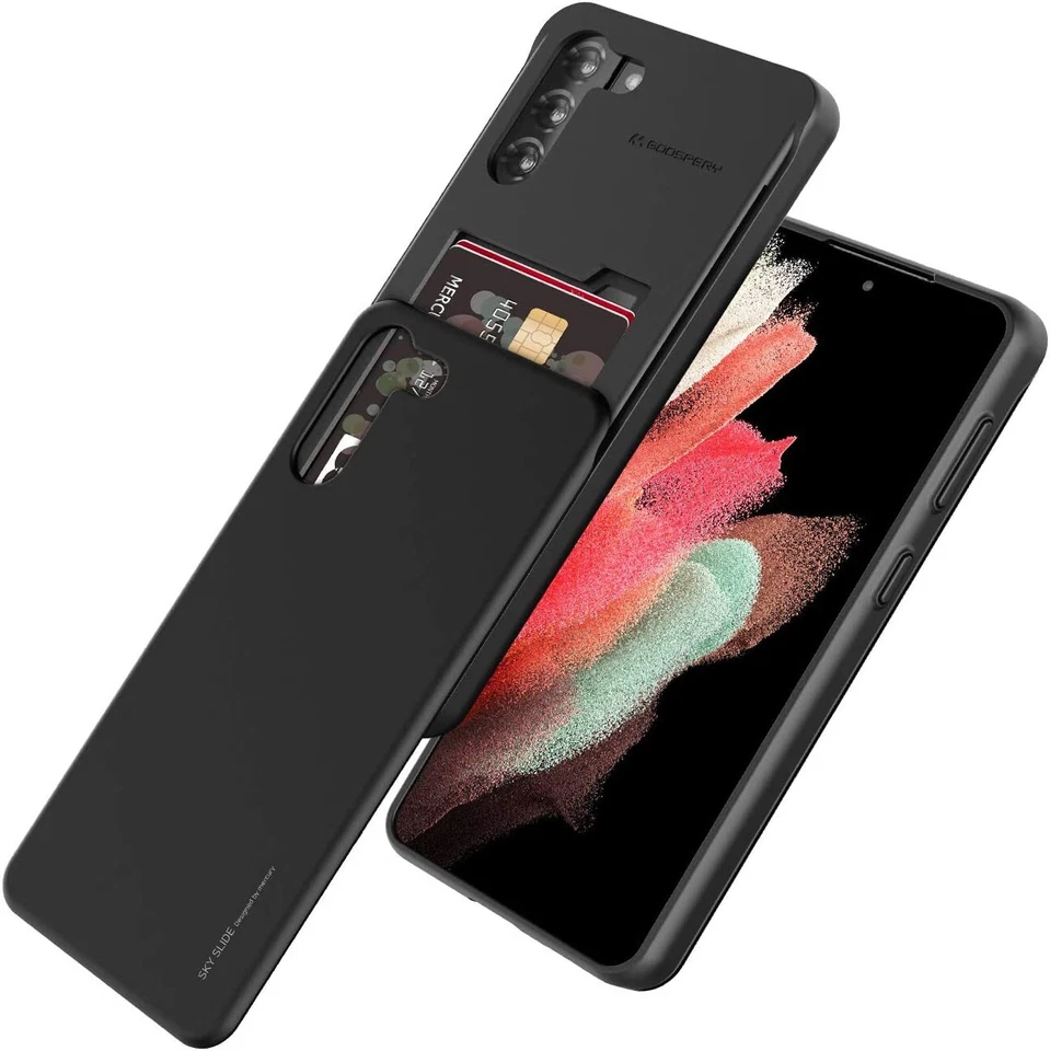 GOOSPERY Sky Slide Card Bumper Cover for Galaxy S22 S21 S20 Note10 Plus Case - Image 1 of 1