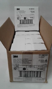 Box of 250 3M 28131 Hook and Loop Disc 900DZ 5 Inch P180 Very Fine - New in Box - Picture 1 of 6