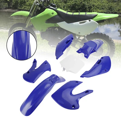 Kit de carenado de carrocería ABS de inyección para kawasaki klx110 klx65 RM65 DRZ110 BLU T8 Foto 1 de 4
