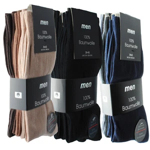 6-24 Paar Herren Business Socken 100% Baumwolle mit Naht handgekettelt Qualität - Bild 1 von 4
