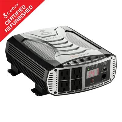 Cobra PRO 1500W Certified Refurbished 1500 Watts 3000 Peak Power Inverter AC/DC - Image 1 of 4