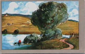Hermosa postal vintage de arte paisajístico B222 - Imagen 1 de 2
