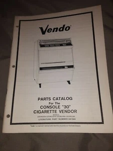 1970 Vendo Console 30 Cigarette Vendor Manual - Picture 1 of 7