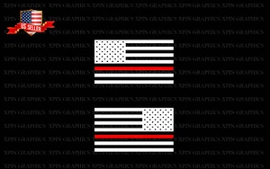 American Flags Tactical Military Flag 2 USA Vinyl Decal Sticker Thin Red line - Picture 1 of 2