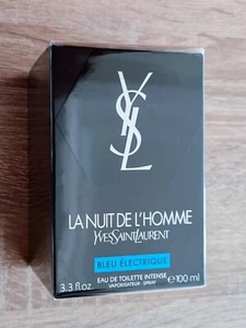 YSL La Nuit de L'Homme Bleu Electrique 100ml 3.3 fl oz EDT Intense New & Sealed - Picture 1 of 4