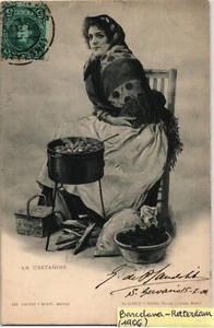 Spain 1906 postcard vintage La Castañera (1379) - Picture 1 of 2