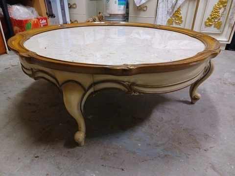 Weiman-French Provincial Italian Marble Top Coffee Table Cover