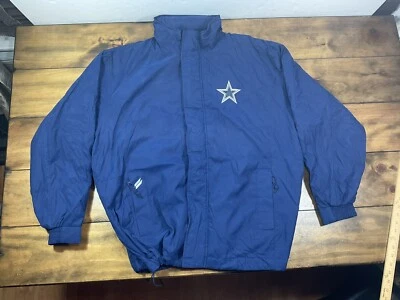 Abrigo de lluvia vintage G-III G3 Carl Banks Dallas Cowboys chaqueta con capucha talla XXL Foto 1 de 4