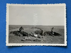 Foto, Warten auf die Überfahrt, Taman, 1943, Kuban Brückenkopf, 02 XT55189 - Bild 1 von 2
