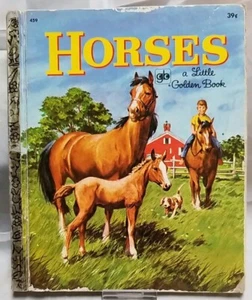 HORSES A Little Golden Book 1972 Hardcover #459 - Picture 1 of 8