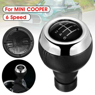 1x Gear Shift Knob 6 Speed Manual Black For MINI COOPER COUNTRYMAN R60 R61 - Image 1 of 4