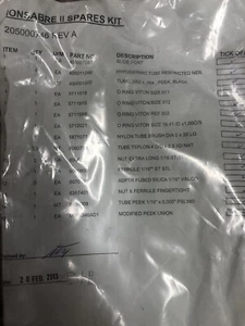Waters IONSABRE II Spares Kit 205000746 - New (B1) - Picture 1 of 3