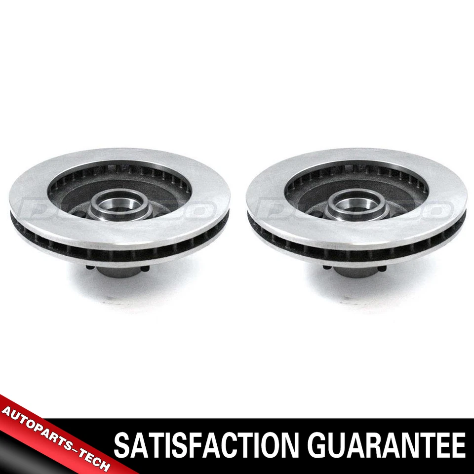 Front Disc Brake Rotor And Hub Assembly 2PCS For 1971 Chevrolet G20 Van 5 lug - Image 1 of 4