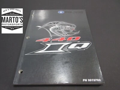 OEM POLARIS 2006 IQ 440 SMOWMOBILE DISTRIBUIDOR MANUAL DE SERVICIO DE TALLER Foto 1 de 4