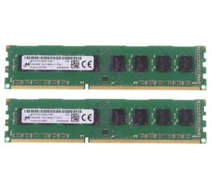 Micron 8GB 2X 4GB 2Rx8 DDR3 pc3-12800 desktop 1600mhz 240pin dimm ram intel 1.5V - Bild 1 von 6