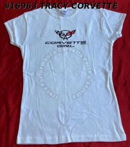Large Juniors 1997-2004 C5 Corvette Girl White T-Shirt *Clearance* - Picture 1 of 2