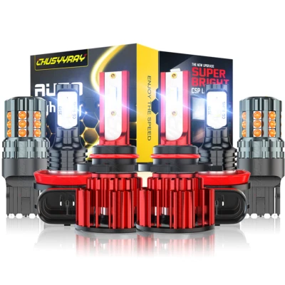 Faro LED alto bajo + luz antiniebla + kit bombillas DRL para Fiat 500 2012-2019 Foto 1 de 4