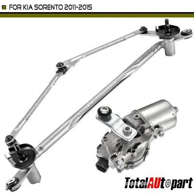 Windshield Wiper Linkage & Motor Assembly for Kia Sorento 2011-2015 2.4L Front - Image 1 of 4