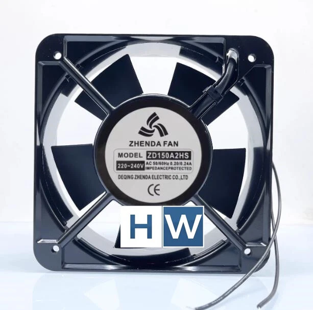 1件装ZHENDA 150* 50 15CM ZD150A2HS 220-240V 0.20A机柜冷却风扇 — 第 1/4 张图片