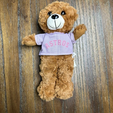Houston Astros Team  Plush Bear Limited Edition 9” Pink Jersey Cover