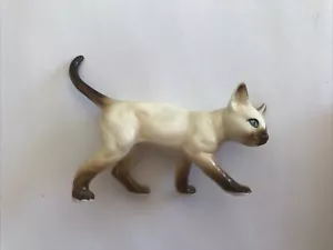 3” Long Walking Siamese Cat Figurine - Picture 1 of 4