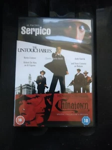 Serpico / The Untouchables / Chinatown [DVD] Pacino, Costner, Nicholson, Deniro - Bild 1 von 1
