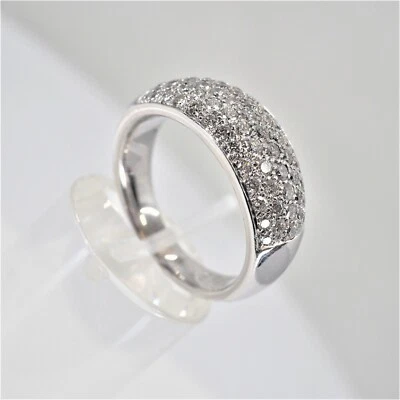 WEMPE EXKLUSIVER BRILLANTRING IN 750/-WEIßGOLD insg.1,15ct BRILLANTEN G/VS RW:57 - Bild 1 von 4