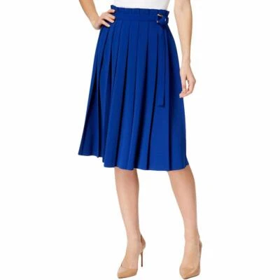 Falda plisada Calvin Klein en azul regata talla 10p Foto 1 de 4