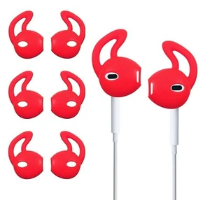 Ear Gels for Earpods Earphones Cover Anti-Slip Sport Soft Replacement Hook Tips - Picture 1 of 8