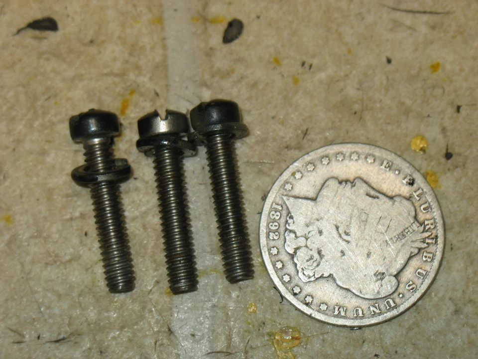 1988 88 US MARINE FORCE 50HP 50 HP FUEL PUMP MOUNTING SCREWS HARDWARE - Image 1 of 2