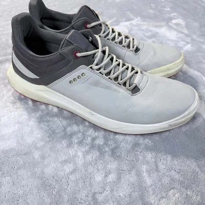 Zapatos de golf ECCO Biom Hybrid 3 para hombre de cuero gris impermeables sin clavos talla 12,5 Foto 1 de 4