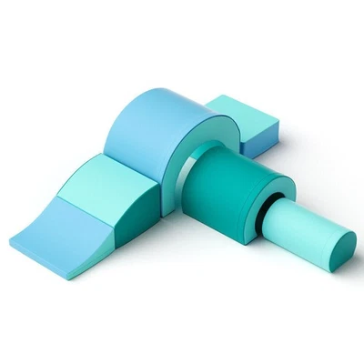 5 Piece Soft Play Blocks Kids Climb Crawl Gym Toy Foam Building Stacking Set - Image 1 of 4