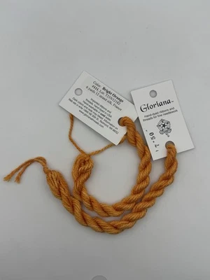 Gloriana 12 Strand Silk Floss For Needlework-2 Skeins/6 Yd Each-bright Orange - Image 1 of 2