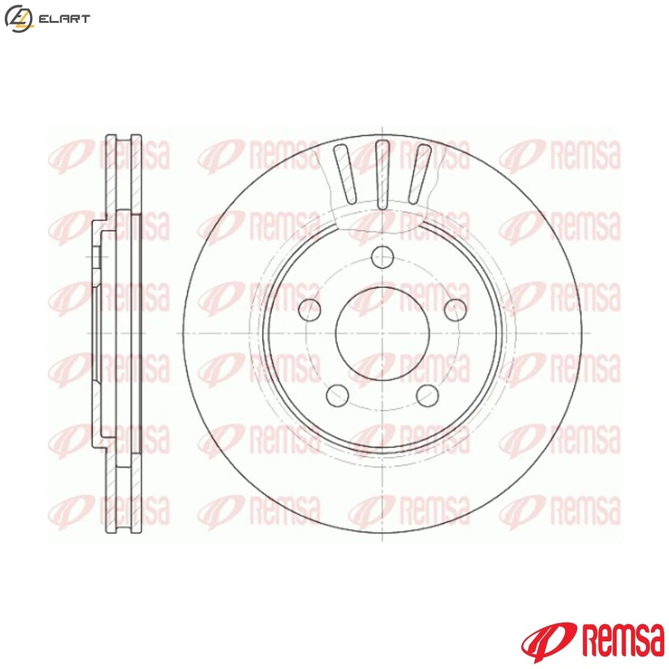 2x BRAKE DISC 6947.10 FOR CHRYSLER C00 2.0L ECB/ECC/420X 2.0L EDZ 2.4L 4cyl 2.5L - Image 1 of 4
