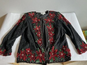 Laurence Kazar Perlen Top L Holiday Floral - Bild 1 von 6