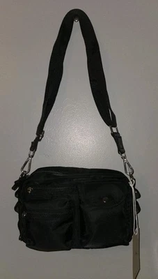 NWT Womens Tommy Bahama Sport Crossbody Bag Purse Black Athletic - Image 1 of 4