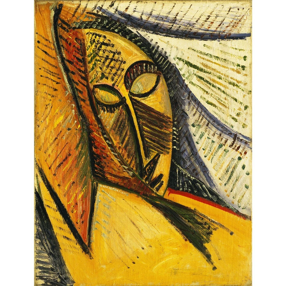 Pablo Picasso - Cabeza de una mujer durmiente - Impresión Giclee de lienzo laminado de 40x50 pulgadas Foto 1 de 1