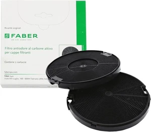 Coppia Filtri Carboni Attivi Cappa Faber Mod.F3 Diam. 155x16mm INCA SMART LG HCX - Imagen 1 de 7