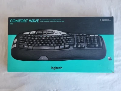 Logitech K350 920-001996 Comfort Wave Wireless Keyboard Black (Brand New) - Image 1 of 4