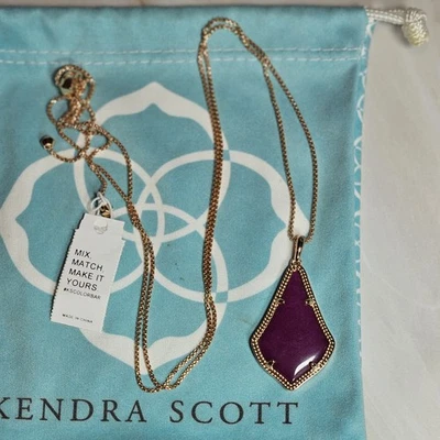 Collar Colgante Kendra Scott Alex Oro Rosa Ágata Nuevo Con Etiquetas Foto 1 de 4