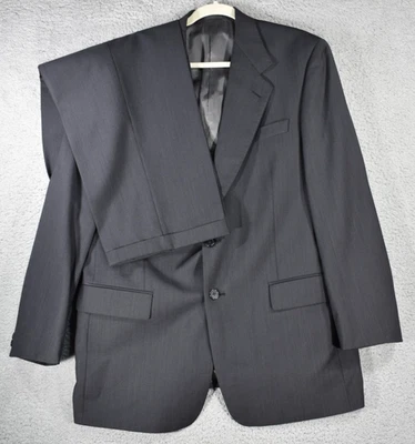 Traje de Negocios Tallia Sartoria Para Hombres 42 Largo 2 Botones Chaqueta Gris Lana Super 110s Foto 1 de 4