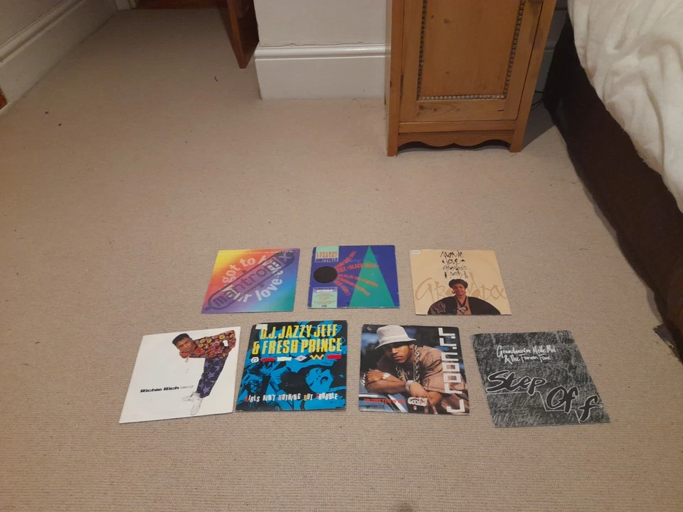 Collection of 7 Rap Hip Hop 7" vinyl Records LL Cool J Richie Rich Fresh Prince Foto 1 de 1