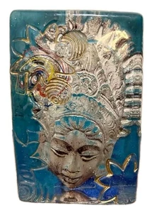 Susan Gott Kunst Glas Lakshmi Diety Göttin Phönix Studio Gesicht Geist Gewicht  - Bild 1 von 11