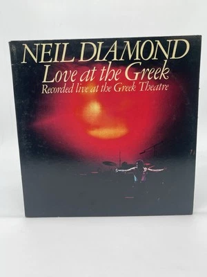 NEIL DIAMOND LOVE AT THE GREEK 2-LP SET 12" VINYL RECORD VG+ GATEFOLD CBS 1977 - Imagem 1 de 4