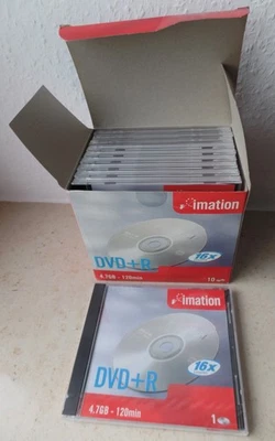 imation DVD+R Rohlinge 4,7GB 120min 10 Stk/Pack. NEU & OVP - Bild 1 von 3